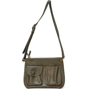 Anthropologie Olive Crossbody Two Pouch Purse with Front Pocket